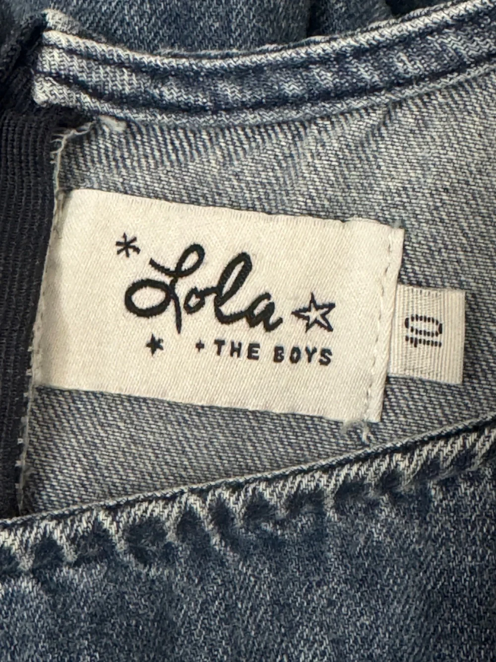 Lola + The Boys DENIM RUFFLE DRESS